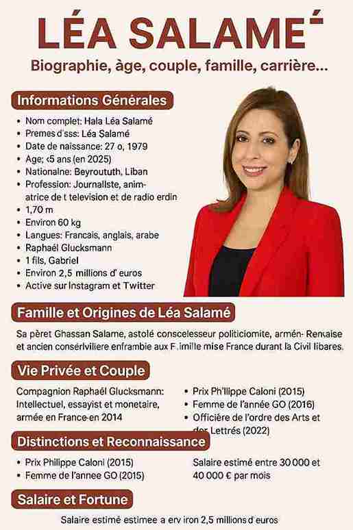 Tout sur Léa Salamé : âge, fortune, vie privée… en 2025 3 Tout sur Léa Salamé : âge, forune, vie privée… en 2025